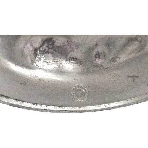 Antique Silver Floral & Fruit Display Jar For Sale - Image 9 of 9