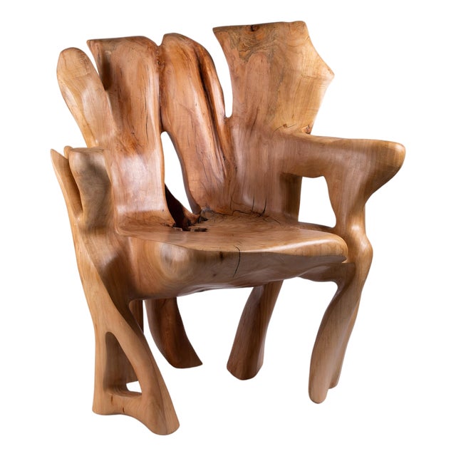 Veles Wooden Armchar by Logniture For Sale