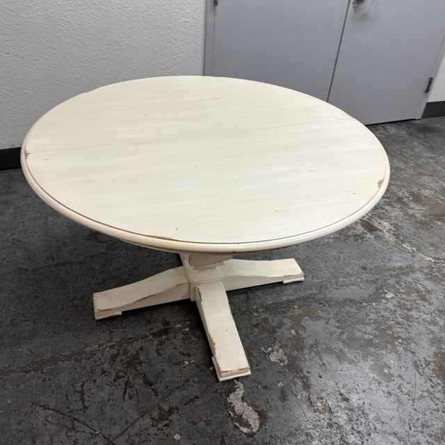 Ivory Ethan Allen Cameron Extension Table For Sale - Image 8 of 12