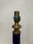 Vaughan Pair of Vaughan Cobalt Blue Glass and Brass Column Lamps For Sale - Image 4 of 7