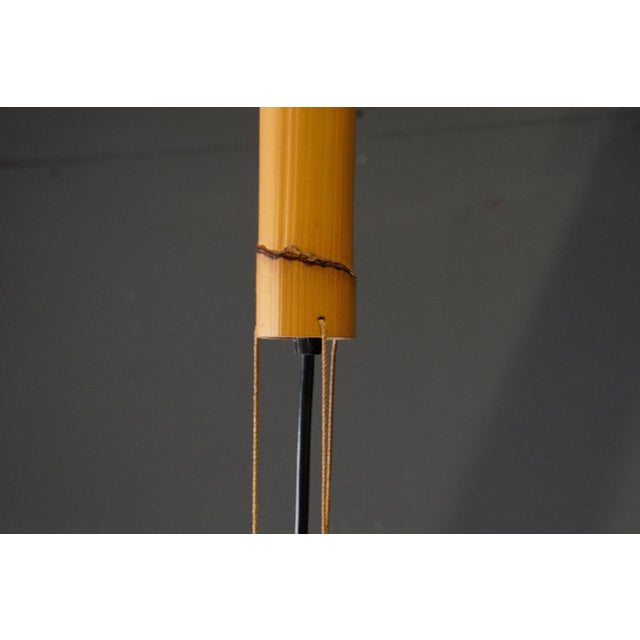 Wood Hana II Chandelier Uchiwa Series by Ingo Maurer for Design M, Germany, 1970s For Sale - Image 7 of 14