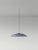 Medium blue headhat plate pendant lamp by santa & cole dimensions: d 50 x h 10 cm materials: metal. Cable lenght: 3mts....