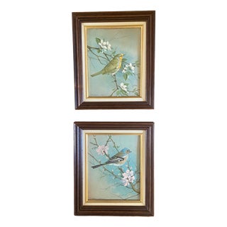 After Basile Ede, Animal Composition, 1960s, Oleography on Canvas, Set of 2 For Sale