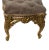 Traditional French Style Velvet Carved Giltwood Stools - a Pair For Sale In Los Angeles - Image 6 of 7