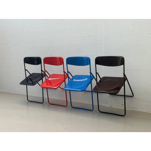 1970s Vintage Ted Folding Chairs by Niels Gammelgaard for Ikea, 1970s, Set of 4 For Sale - Image 5 of 18