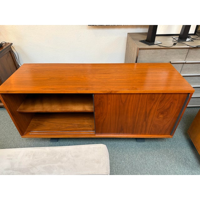 Mid-Century Modern Cb2 Saga Credenza For Sale - Image 3 of 12