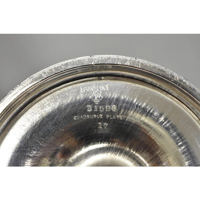 Antique Pairpoint Victorian Silver Plated Fluted Brides Flower Basket Vase For Sale - Image 14 of 15