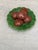 Small Portuguese Majolica Palissy Chesnuts Platter Caldas Da Rainha. Circa 1940. 4.2 inches diameter.
