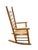 Farmhouse Late 20th Century Handcrafted Hickory Ladder Back Rocking Chair For Sale - Image 3 of 11