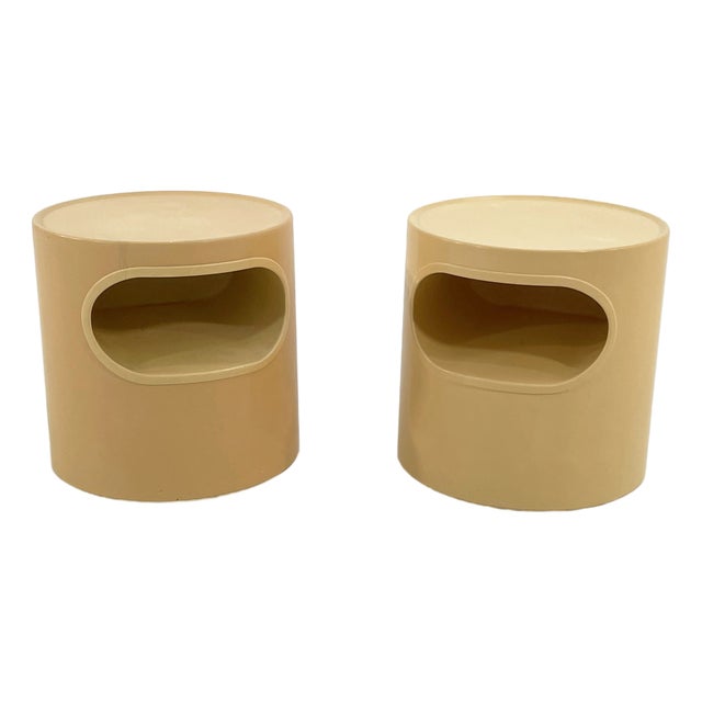 Giano Vano Side Tables by Emma Gismondi for Artemide, 1970s, Set of 2 For Sale