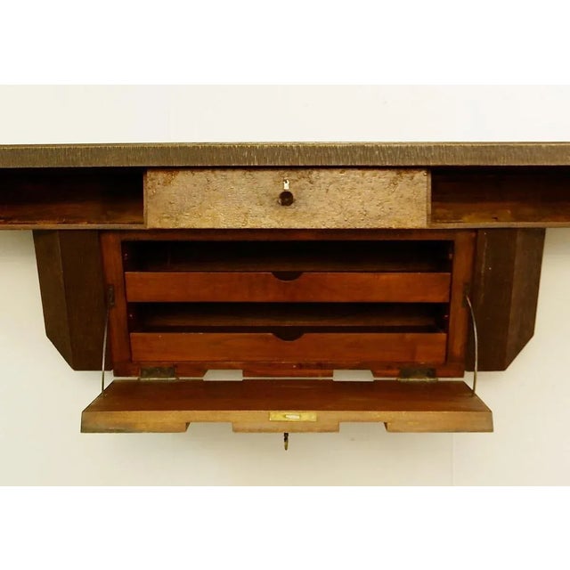 1950s Extra Large Wood Console by Pier Luigi Colli, Italy, 1950s For Sale - Image 5 of 10