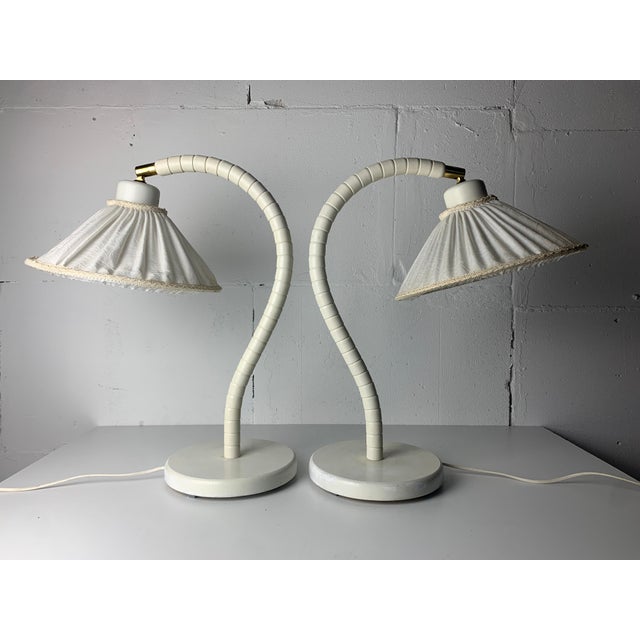 Lovely pair of bedside or table lamps by Markslojd, Sweden, 1960s - 1970s, marked. This pair in in good vintage condition,...
