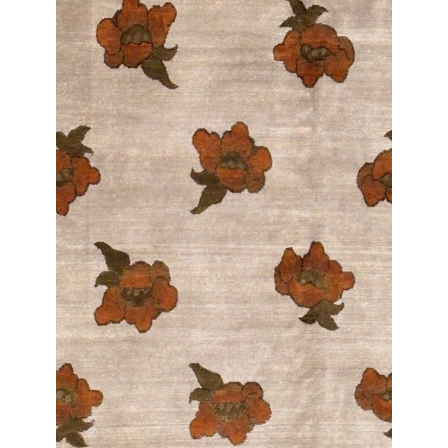 Wool pile genuine hand made art Deco style Chinese Rug-