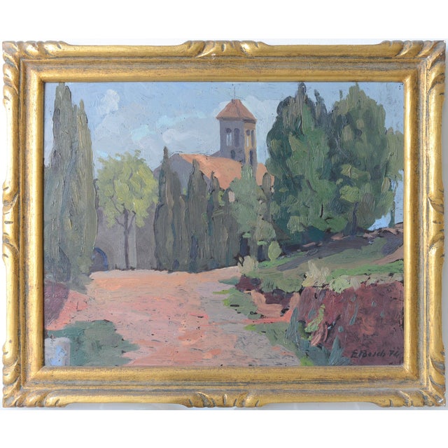 Unknown, Color Compositions, 1970s, Oil Paintings, Framed, Set of 3 For Sale - Image 6 of 12