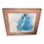 Rc Gorman Woman in Blue Blanket 1977 Framed Signed Lithograph For Sale