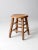 Vintage Low Wooden Stool For Sale - Image 4 of 12
