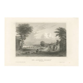 Joseph Meyer and Hermann Meyer, View of Gowanus Heights Brooklyn New York, 1850, Engraving For Sale