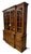 American Vintage Statton Furniture Trutype Americana Traditional Chippendale Style Oxford Cherry Breakfront China Cabinet For Sale - Image 3 of 12