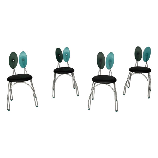 Italian Jessica Chairs from Studio Dl for Zerodisegno, 1990s, Set of 2 For Sale