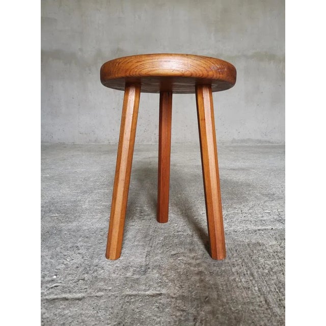 Swedish Workshop Stool in Pine, 1940s For Sale - Image 9 of 9