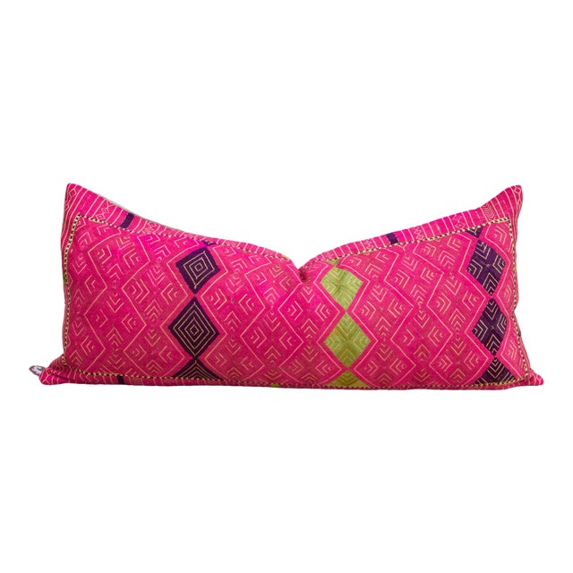 Antique Haifa Sindh Silk Pillow For Sale