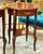 French French Style Wood Side Table Set – Copper Finish With Gold Leaf Accents For Sale - Image 3 of 7
