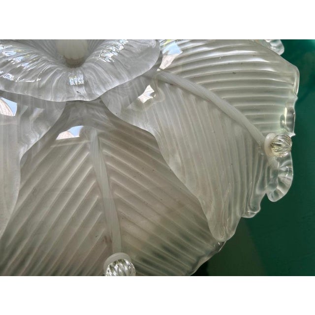 Glass Vintage Murano Ceiling Light, 1980 For Sale - Image 7 of 14