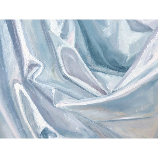 Nancy Paris Pruden "Dreams in Black and White 2" Contemporary Still Life Realistic Drapery Painting, 2020s For Sale - Image 9 of 11