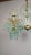 Vintage Turquoise Crystal Chandelier Lighting 1980s For Sale - Image 13 of 13