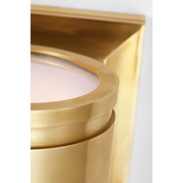 Brass Chapman & Myers for Visual Comfort Signature Provo 5" Canister Light in Antique-Burnished Brass For Sale - Image 8 of 12