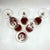 Vintage Italian Ruby Red Crystal Wine Goblets with 24k Gold Neoclassical Garlands by Interglass, 1980s, Set of 6 For Sale - Image 15 of 18