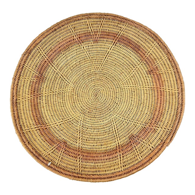 Early 20th Century Makenge Wedding Basket 16.5 Inch Zambia MATTER COLLECTION For Sale