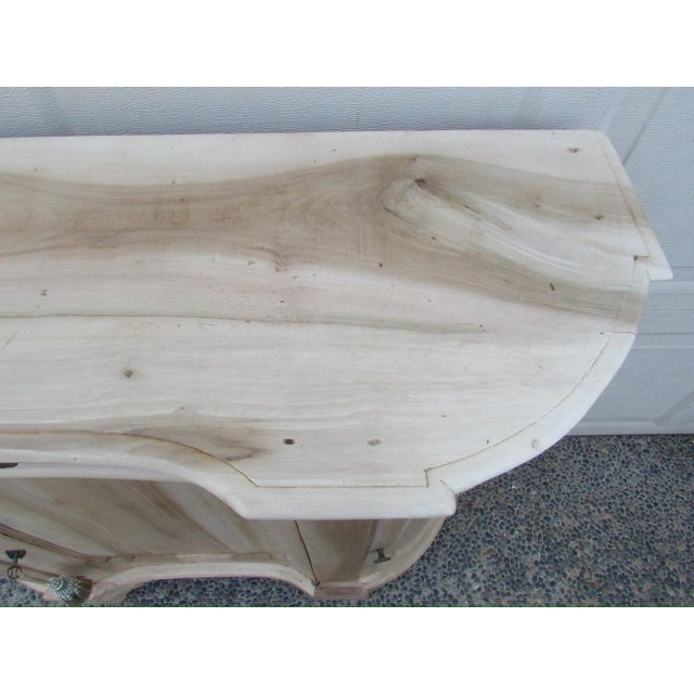 Wood Antique Bleached Out and Weathered Italian Credenza For Sale - Image 7 of 18