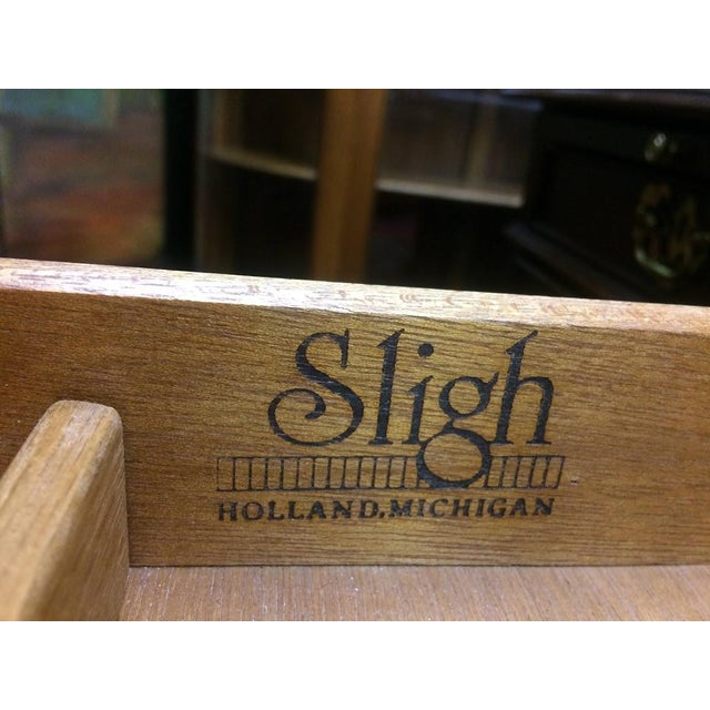 Vintage Executive Desk, Leather Top Desk, Sligh Furniture For Sale - Image 18 of 18