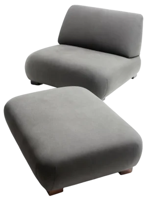 Set of Cadaqués Lounge Chair and Ottoman by Federico Correa