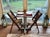 Brown Vintage Diner Table Base With Solid Teak Top For Sale - Image 8 of 11