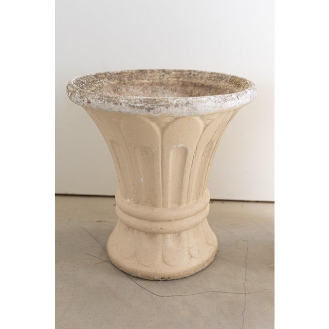 Pair of Vintage French Fluted Planters For Sale In Atlanta - Image 6 of 10