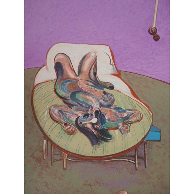 Modern Francis Bacon, Woman Lying Down, Lithograph For Sale - Image 3 of 6