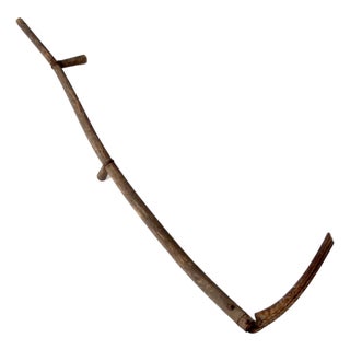 Antique Wood and Iron Farm Scythe For Sale