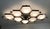 Not Yet Made - Made To Order 21st Century Beehive Satin Black Nickel Glossy White Murano Flush Mount by Fabio LTD For Sale - Image 5 of 8
