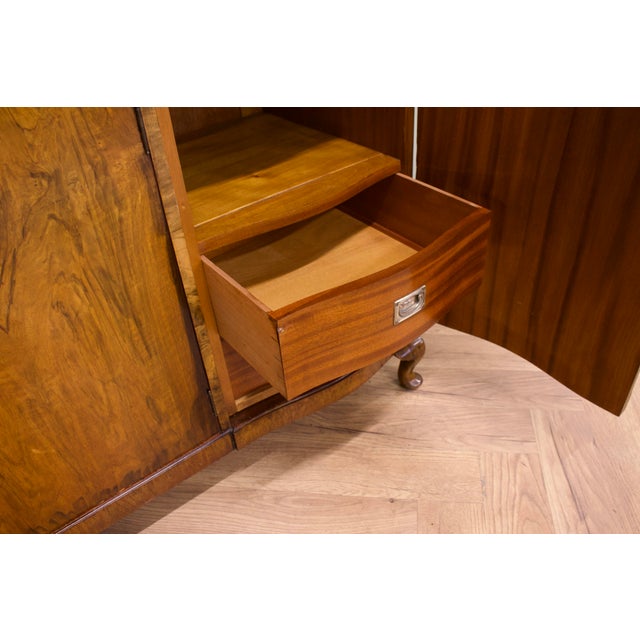 Vintage Art Deco Burr Walnut Wardrobe, 1930s For Sale - Image 9 of 13