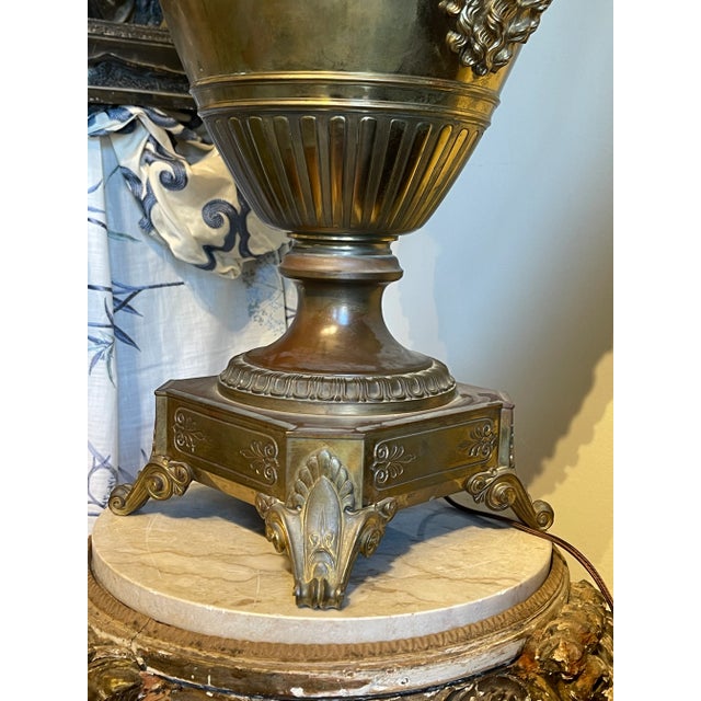 Metal Late 19th Century Neoclassical Lamp For Sale - Image 7 of 12