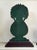 Large Antique Dummy Board Pair | Painted Wood Urn Topiary Cutouts | Primitive Sculpture For Sale - Image 4 of 5