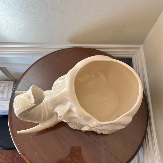 Italian Vintage Italian Elephant Planter For Sale - Image 3 of 6