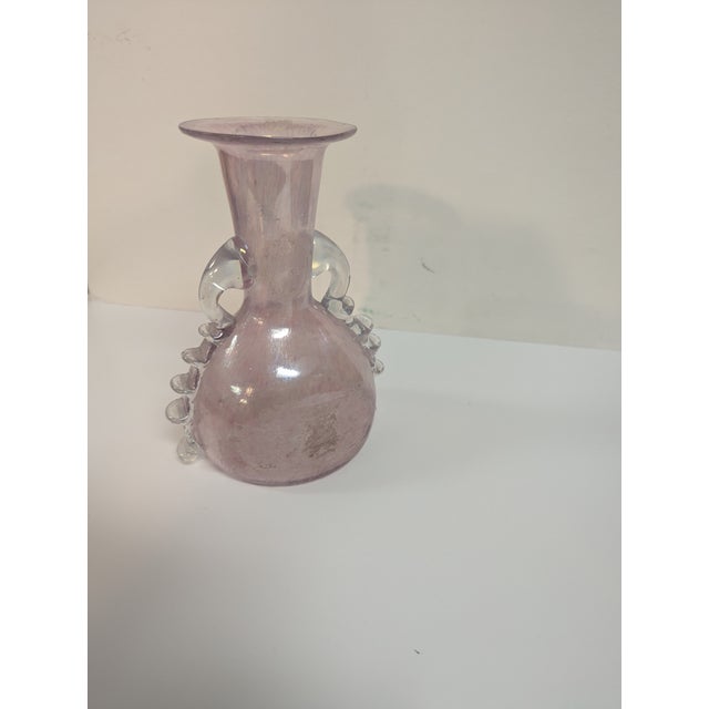 Italian 1960s Venitan Glass Vase For Sale - Image 3 of 8