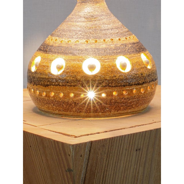 Ceramic Mid-Century Ceramic Lamp by Georges Pelletier, France, 1960 For Sale - Image 7 of 8