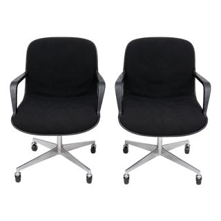 Vintage Steelcase Executive Swivel Chairs, Pair For Sale