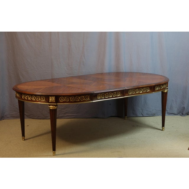 Large Marquetry Dining Table For Sale - Image 4 of 13
