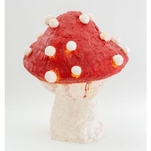 Red Alake Shilling Mushroom Ceramic Sculpture, C. 2020 For Sale - Image 8 of 10