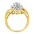 On top of a 10k yellow gold ring, sits a unique and eye catching 1 1/20ct round and baguette cut diamond cluster. The...